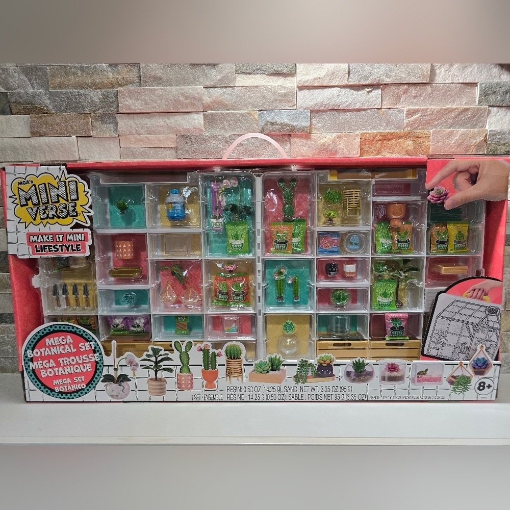 MGA's Miniverse - Make It Mini Lifestyle Mega Botanical Set - Huge- NEW